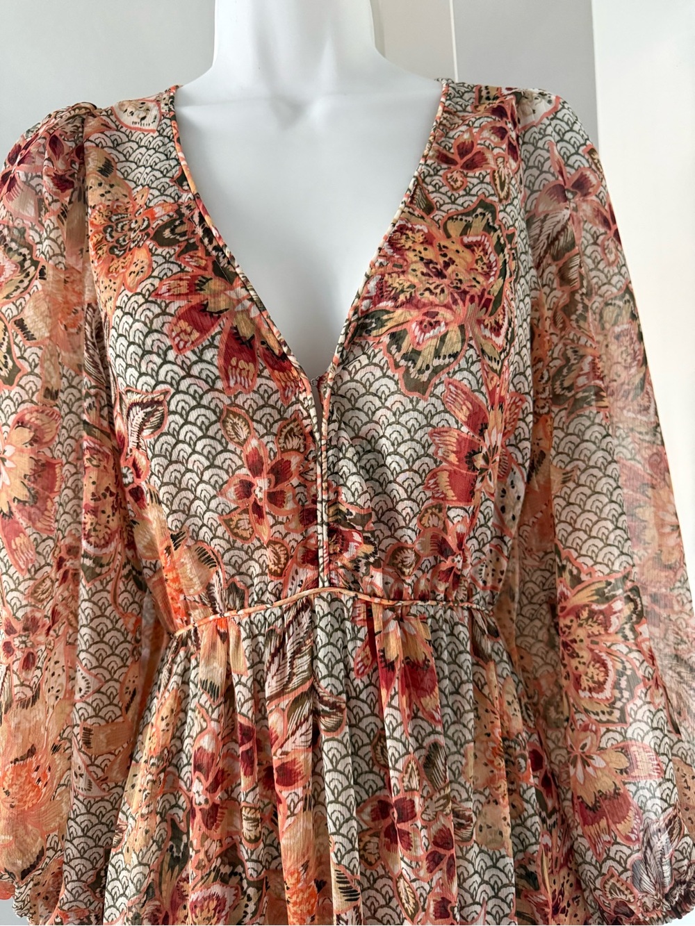 Misa Los Angeles Anahita dress Floral Tiered Maxi Dress - XS - Picture 5 of 9